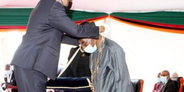 PHOTOS: Obasanjo receives Zambia’s highest honour for promoting good governance 1 PHOTOS: Obasanjo receives Zambia’s highest honour for promoting good governance