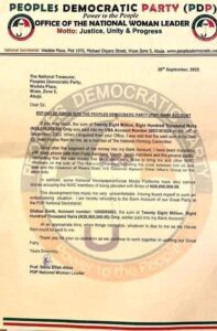 LEAKED: PDP in bribery mess as NWC members return ''surprise funds'' 94 20220930 053730