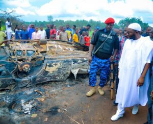 PHOTOS: Yahayo Bello visits scene of petrol tanker explosion 93 IMG 20220930 WA0024