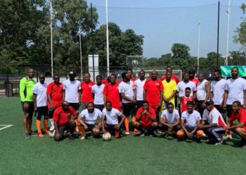 PHOTOS: Phase3 Telecom marks 19th anniversary with novelty football match