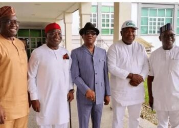 PDP crisis: Wike and allies meet in Lagos, announce new faction 94 PDP crisis: Wike and allies meet in Lagos, announce new faction