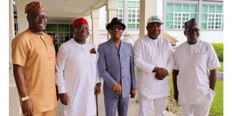 PDP crisis: Wike and allies meet in Lagos, announce new faction 92 PDP crisis: Wike and allies meet in Lagos, announce new faction