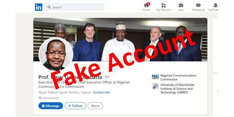 ALERT: LinkedIn account linked to Danbatta is fake, says NCC