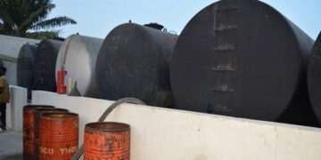Navy uncovers illegal oil-bunkering depot in Lagos, makes three arrests 1 Navy uncovers illegal oil-bunkering depot in Lagos, makes three arrests