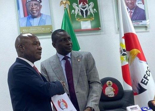 EFCC recovers 14 state assets, hands over all to Enugu government 92 Mba and Olukoyede 768x5762 740x424@2x