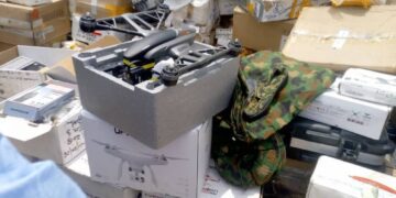 NCS seizes another stock of illegally imported arms, military apparatus at Murtala Mohammed Airport 1 NCS seizes another stock of illegally imported arms, military apparatus at Murtala Mohammed Airport