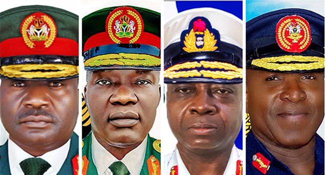 Nigeria's service chiefs task ECOWAS counterparts on curbing threats to West African democracies 92 Nigeria’s service chiefs task ECOWAS counterparts on curbing threats to West African democracies