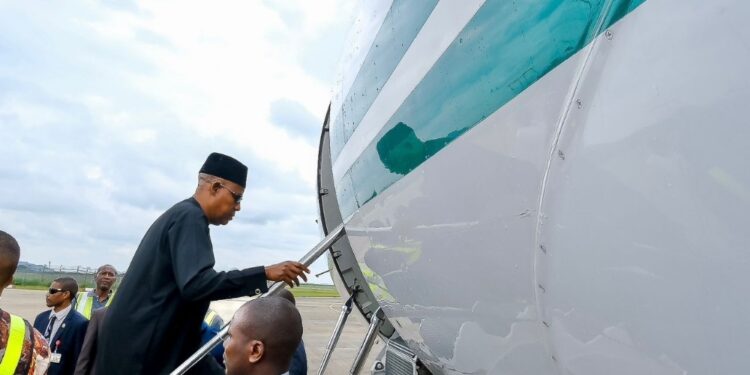 UNGA79: VP Shettima departs Abuja for New York