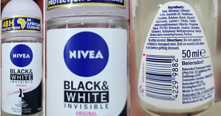 NAFDAC reaffirms recall of Nivea black & white deodorant over safety concerns 92 NAFDAC reaffirms recall of Nivea black & white deodorant over safety concerns