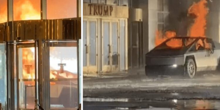 1 dead, several wounded after Tesla Cybertruck filled with fuel, fireworks explodes at Trump's Las Vegas hotel 92 1 dead, several wounded after Tesla Cybertruck filled with fuel, fireworks explodes at Trump’s Las Vegas hotel