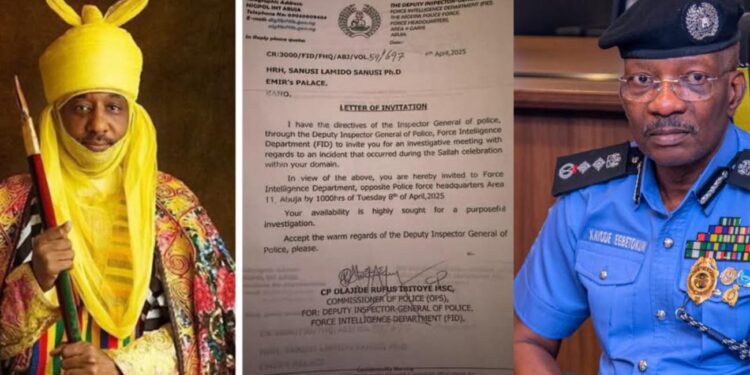 IGP reverses summons of Emir Sanusi, orders statement to be taken in Kano 92 IGP reverses summons of Emir Sanusi, orders statement to be taken in Kano