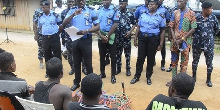 Police arrest five suspects for vandalism at Eastern Ports Jetty in Rivers State