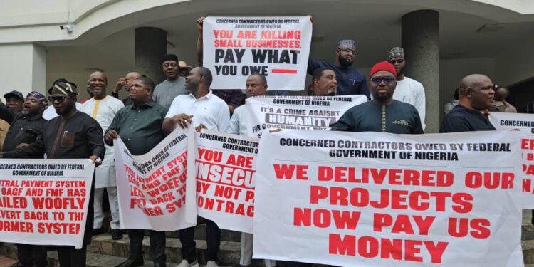 Indigenous contractors block Finance Ministry over ₦4 trillion debt 92 Indigenous contractors block Finance Ministry over ₦4 trillion debt