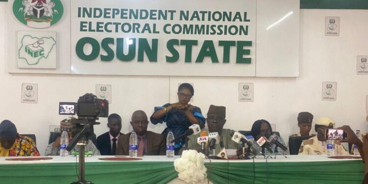 INEC publishes candidates’ particulars for Osun 2026 governorship election 91 INEC publishes candidates’ particulars for Osun 2026 governorship election