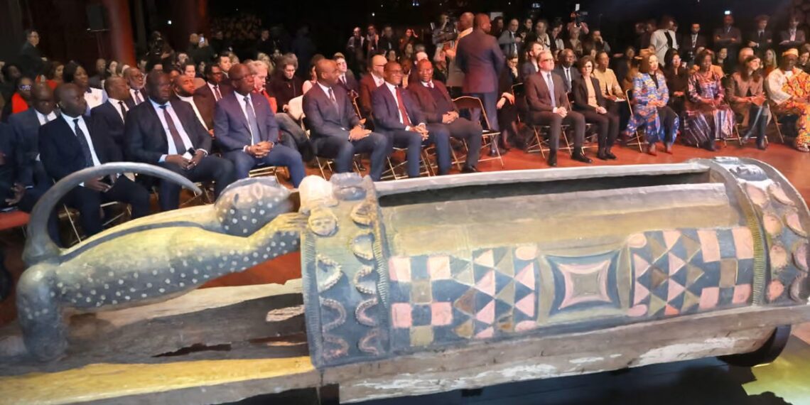 France returns sacred drum stolen from Côte d’Ivoire during colonial rule