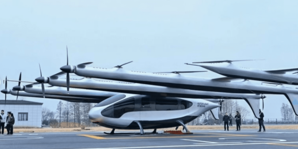 China unveils giant electric ‘air taxi’ prototype as race for urban flight accelerates
