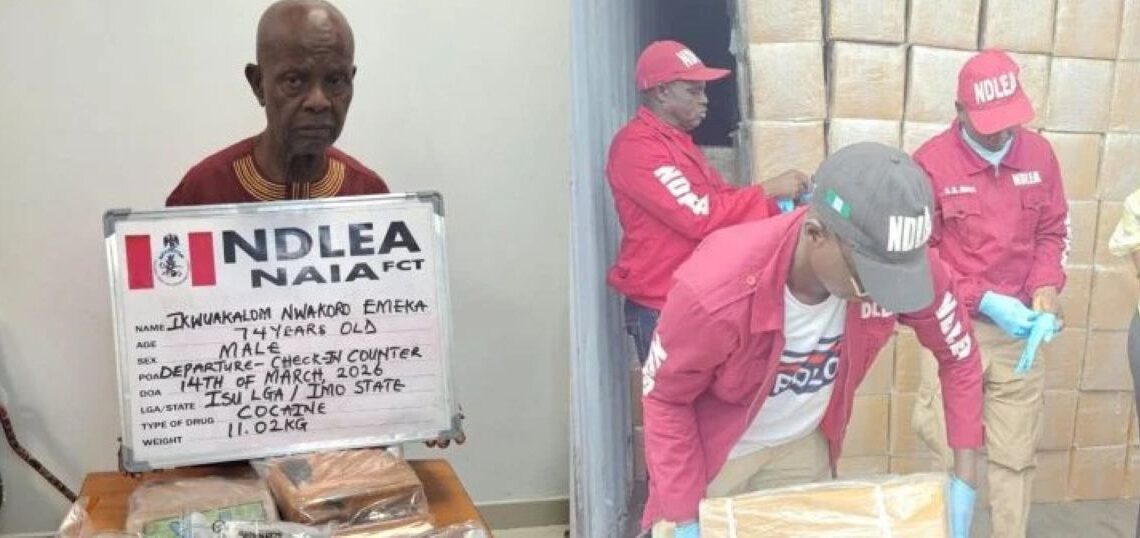NDLEA arrests 74-year-old man with cocaine hidden in pepper at Abuja airport