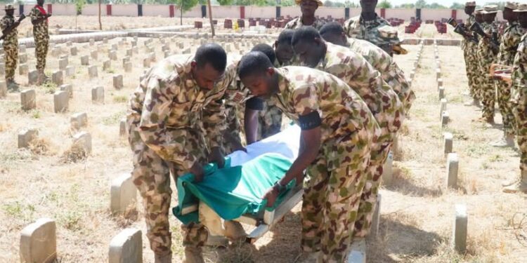 Military buries soldiers killed in Borno operations