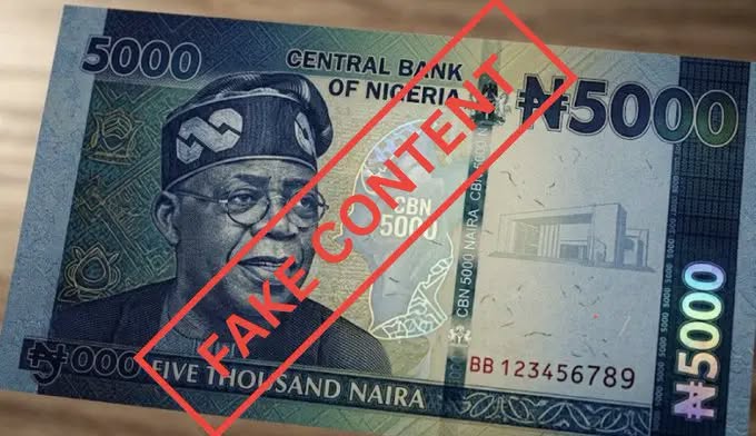 CBN debunks viral claim of ₦5,000 note featuring Tinubu