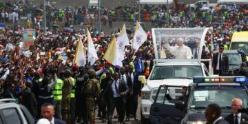 Pope Leo calls for peace in Cameroon as 120,000 gather for Mass in Douala
