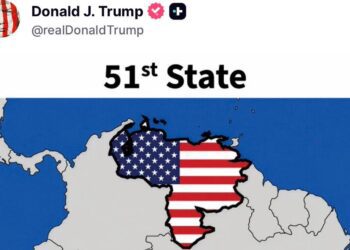 Trump posts image portraying Venezuela as America’s ‘51st state’ 96 Trump posts image portraying Venezuela as America’s ‘51st state’