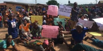 Ekiti residents protest continued captivity of 16 worshippers despite ransom payment 1 Ekiti residents protest continued captivity of 16 worshippers despite ransom payment