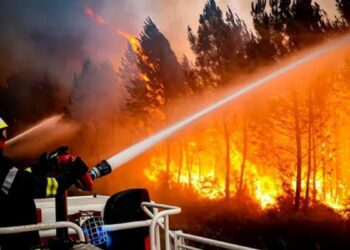 More than 20,000 evacuated as fast-moving wildfire tears through southwest France, forcing tourists to flee