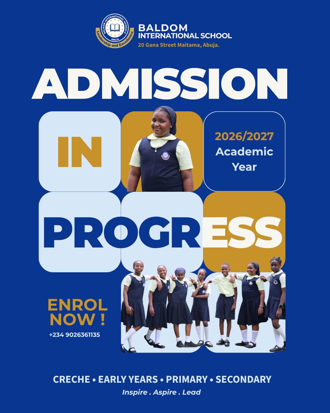 Baldom International School Admission Ad