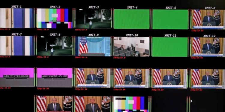 Trump criticizes U.S TV networks over decision not to air primetime address, threatens to revoke licenses
