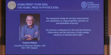 Belgian-American Francis Halzen wins 2026 Nobel Prize in physics