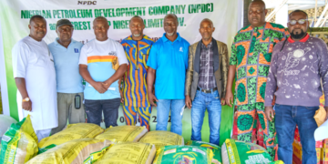 Oil spill: Elcrest, NDPC donate relief items to Gbetiokun communities in Delta 1 Oil spill: Elcrest, NDPC donate relief items to Gbetiokun communities in Delta