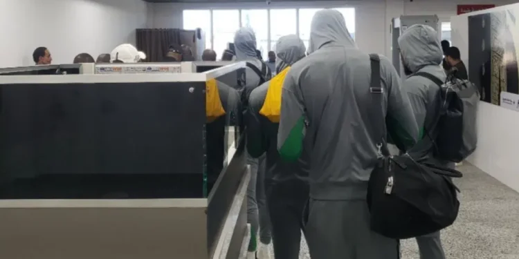 Super Eagles set to board flight back home