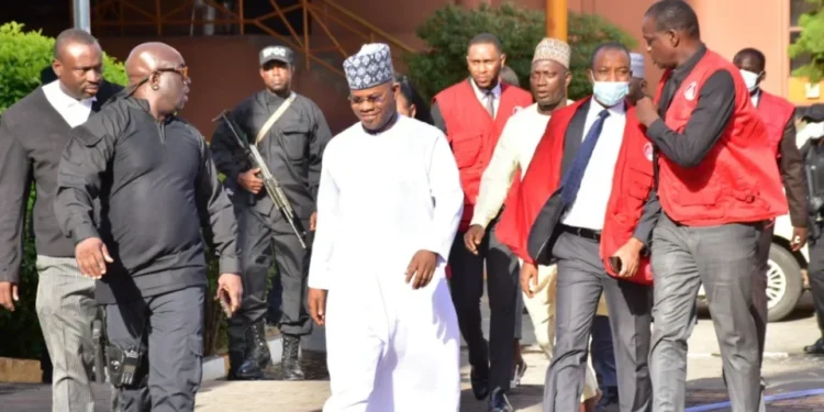 Court grants Yahaya Bello N500m bail, fixes Feb 24 for trial 92 Court grants Yahaya Bello N500m bail, fixes Feb 24 for trial