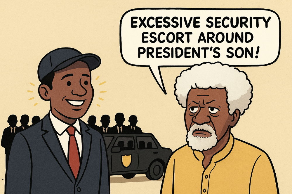 Prof. Soyinka decries ‘excessive’ security escort around President’s son, Seyi Tinubu