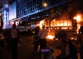 World Cup bus set ablaze as disorder taints New York celebrations after Knicks’ NBA win 98 World Cup bus set ablaze as disorder taints New York celebrations after Knicks’ NBA win
