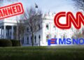 Trump bars CNN, MS NOW, Politico from White House as reporters are turned away