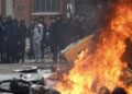 Teacher attacked with petrol as student protests spread across schools in France