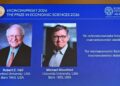 U.S. economists Robert Hall, Michael Woodford win 2026 Nobel Prize
